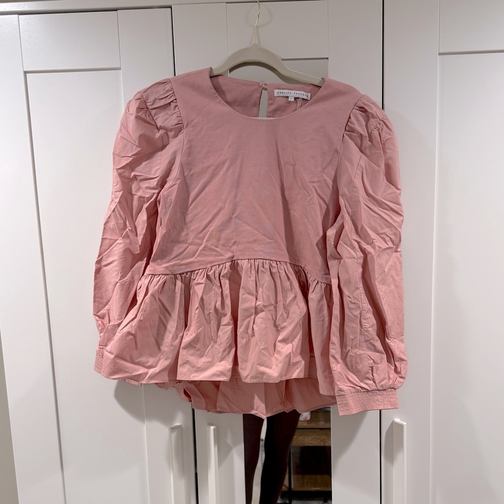 Pink babydoll top